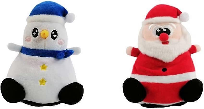Reversible TurnOver Plush Doll, Santa Claus Reverse Christmas Snowman, Soft and Comfortable Double-Sided Stuffed Plush Toy