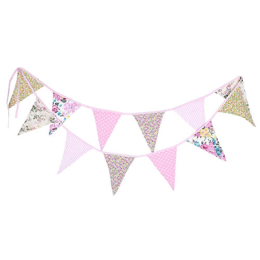 3,6 m Double-Side Colorat Steag Pennants Multicolor Bumbac Banner Bunting pentru petrecere (Tip 14)