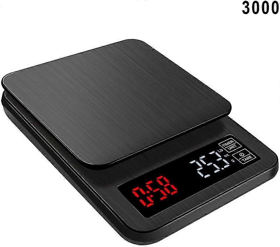 New Coffee Scales With Timer High Precision Kitchen Scales With Led Display, 3000