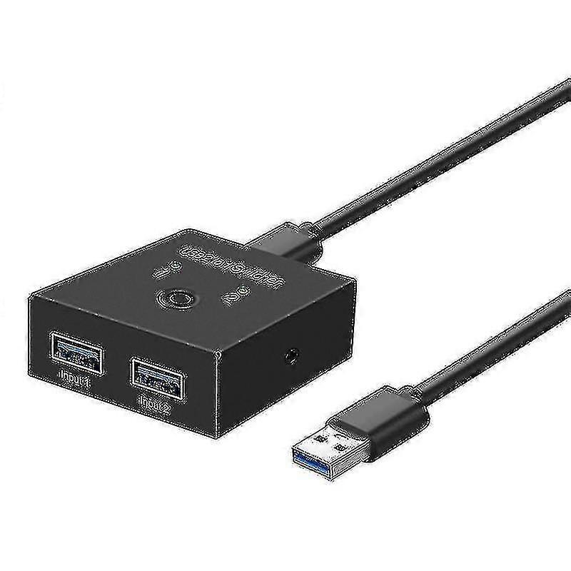 Usb 3.0 Switch 2 Pc Usb Bi-directional Switcher Selector Box 2x Usb3.0 Sharing