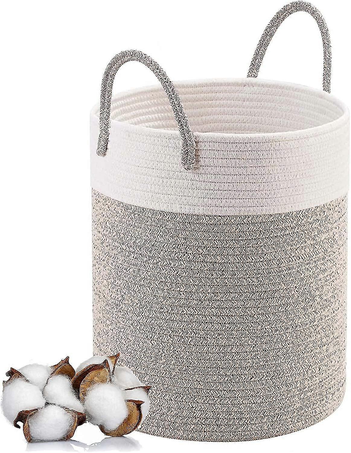 Large Foldable Laundry Basket With Handle Storage Basket For Toys Storage Basket With Handle Handcrafted 45 X 38 Cm