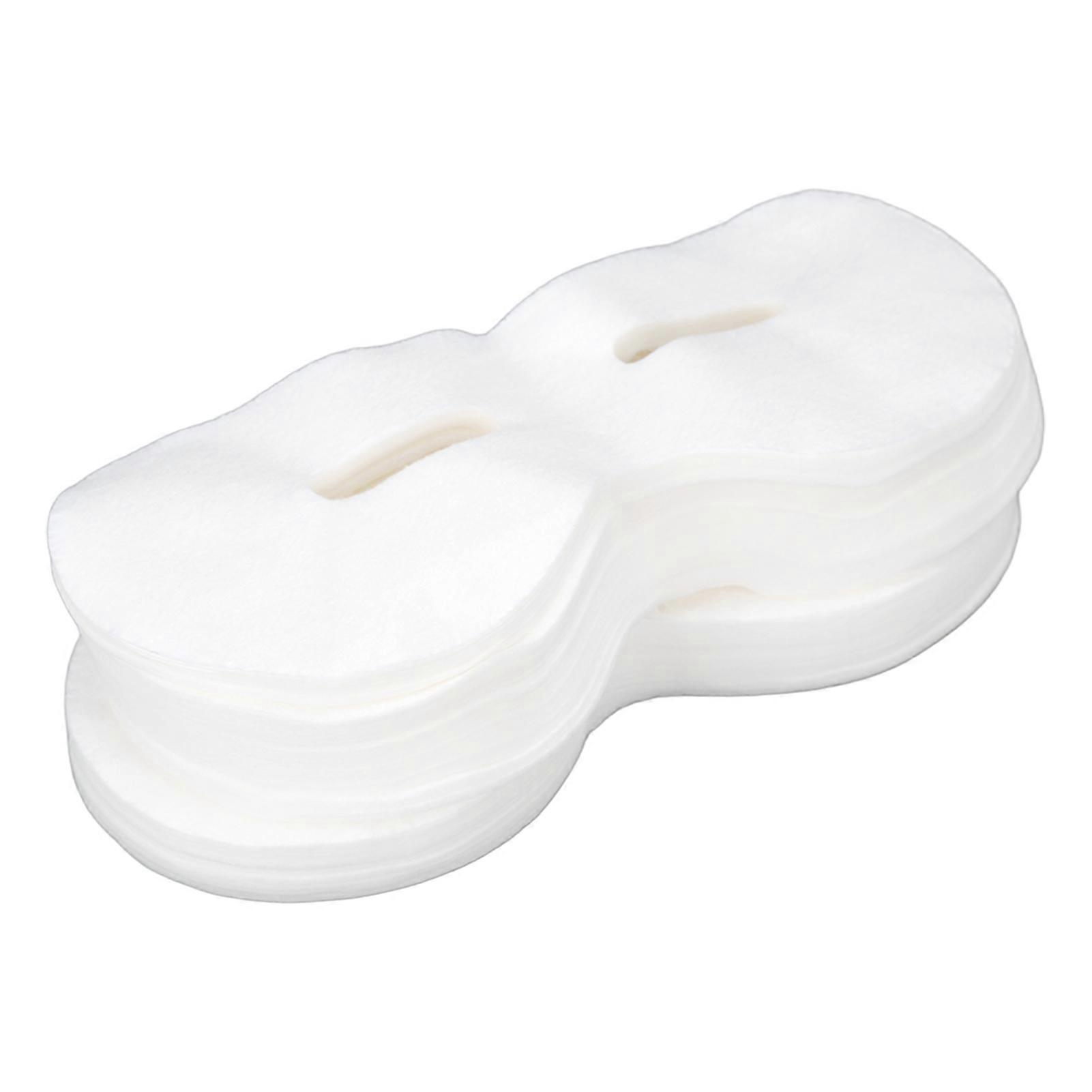 600Pcs Disposable Eye Mask Paper DIY Eye Paper with Eye Holes for Home Care Travel and Business Trips