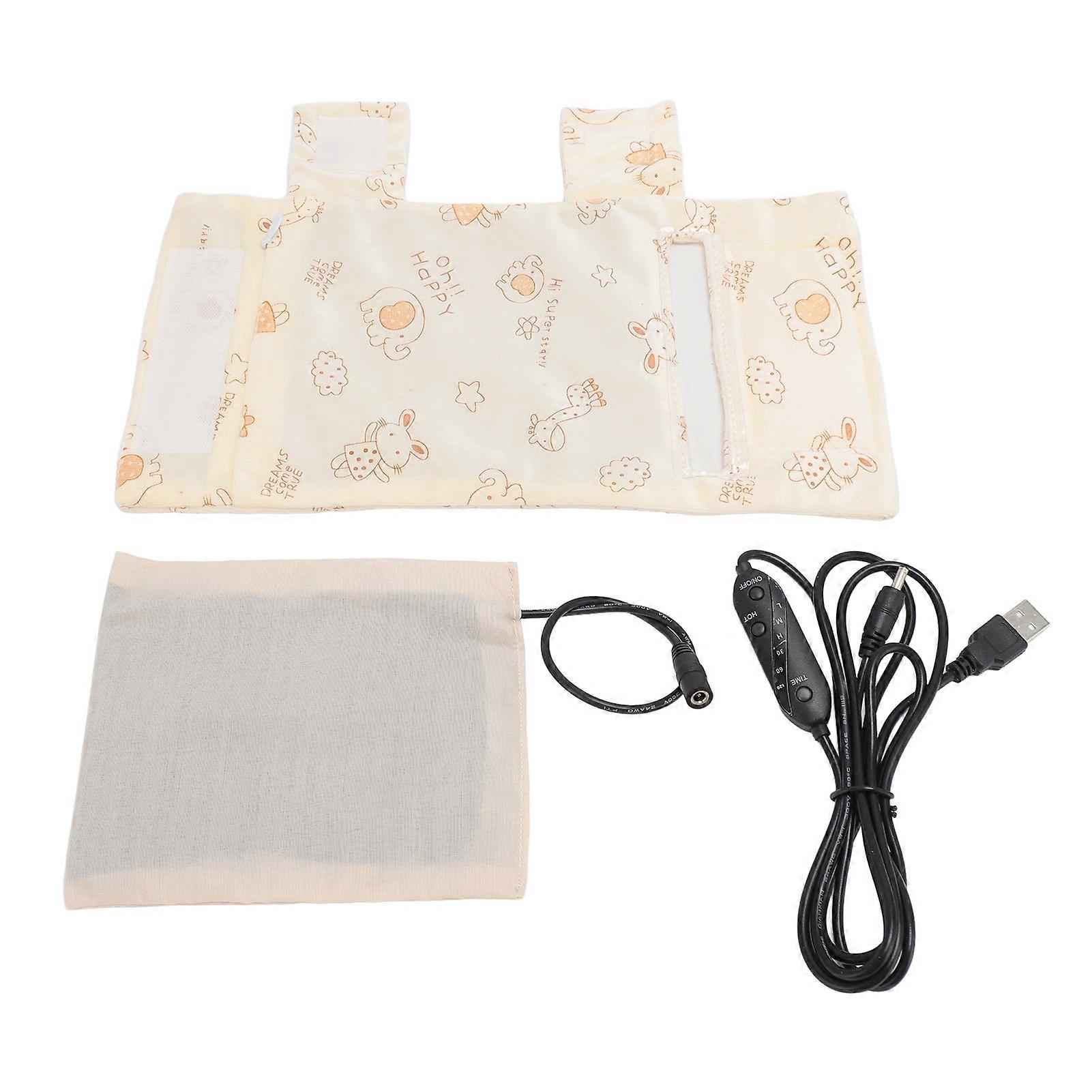 USB Bottle Warmer Bag 3 Levels Temperature Portable Milk Bottle Heating Bag with Timer for Home Travel