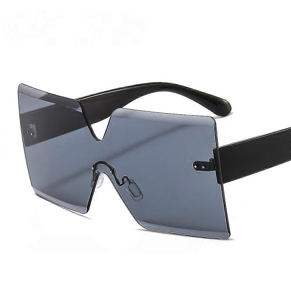 C1frameless Large Frame Personality Versatile One-piece Color Sunglasses Multicolor Fashion Ins Hot Selling Sunglassesxq-sg1477