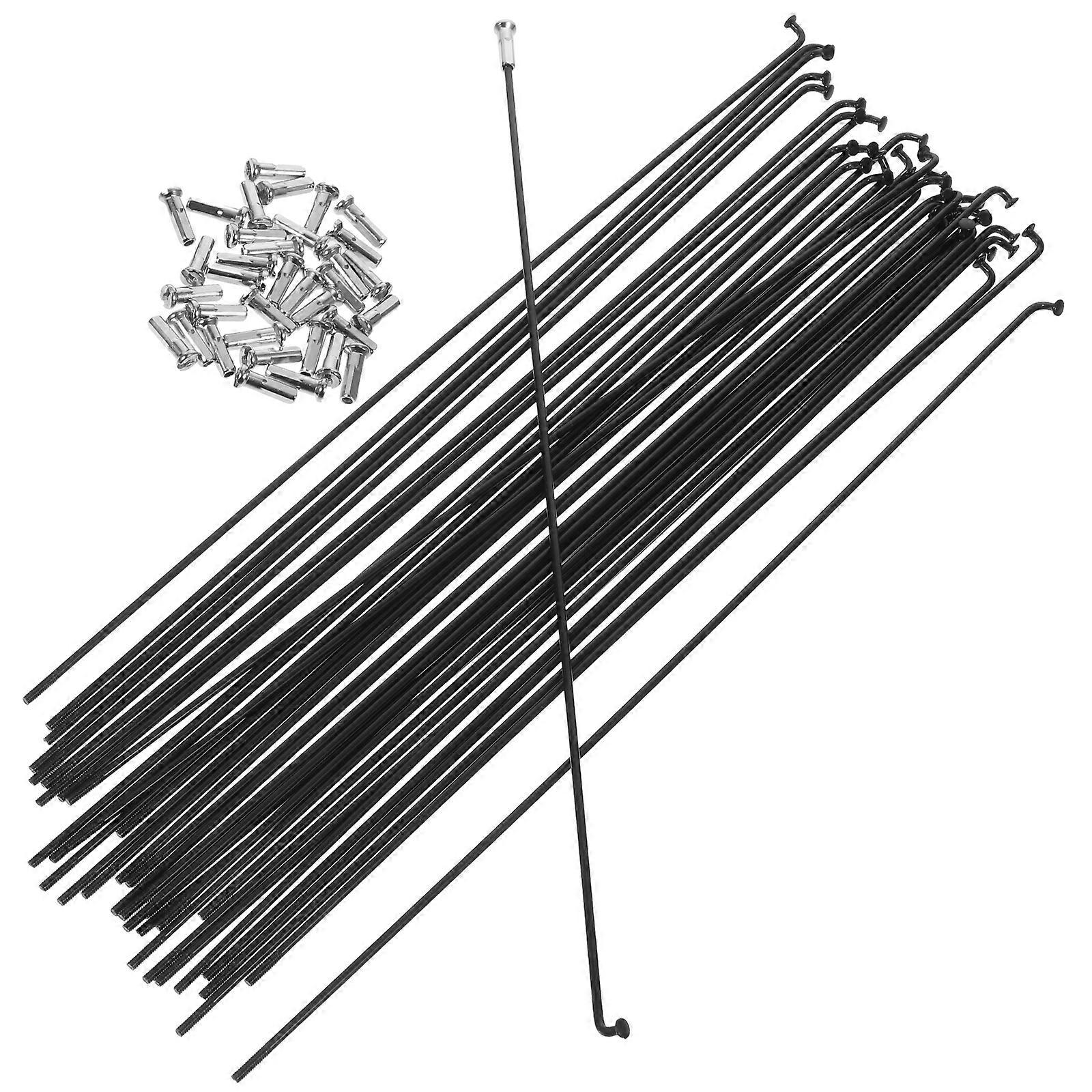 36Sets 14G J بيند الدراجة الجبلية الصلب المتحدث الدراجة المتحدث المتحدث والحلمات 260mm