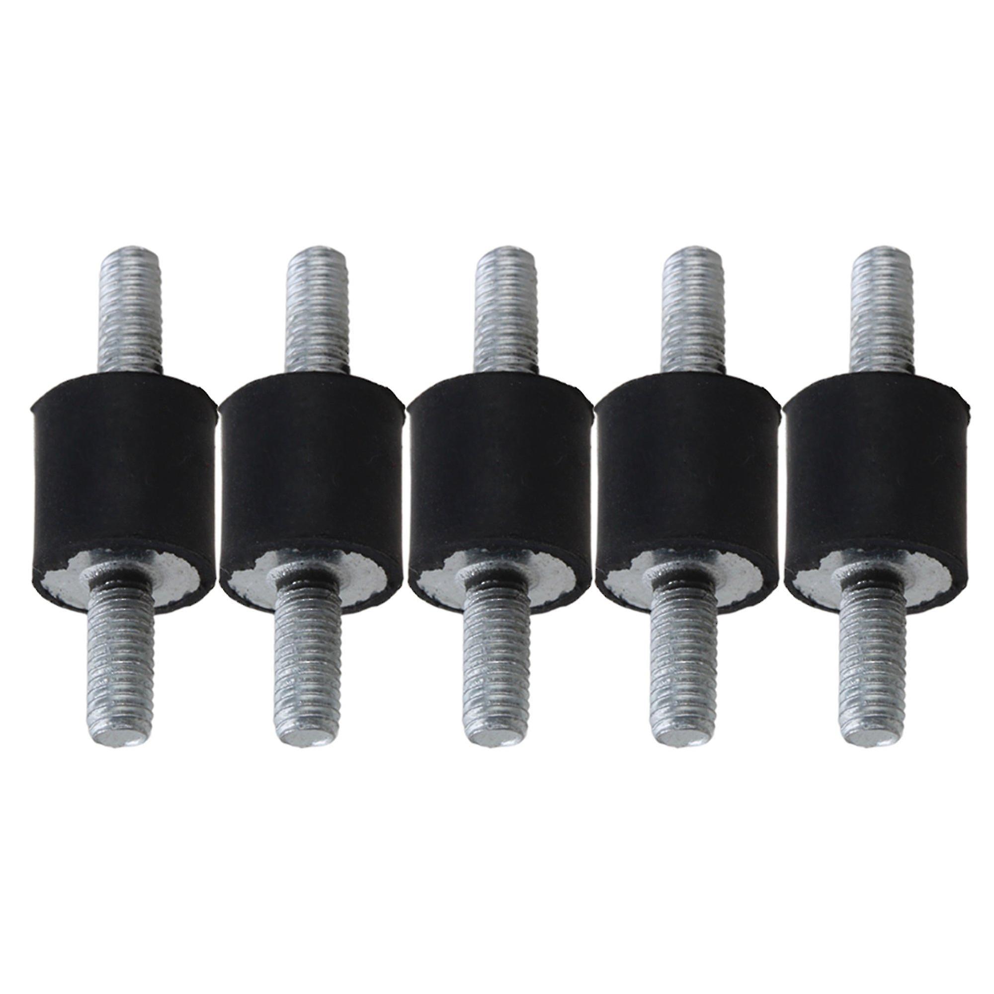 Bicycle Shock Pumps 5pcs 8x 8mm Black+silver Double Ends Screw Silentblock For Engine