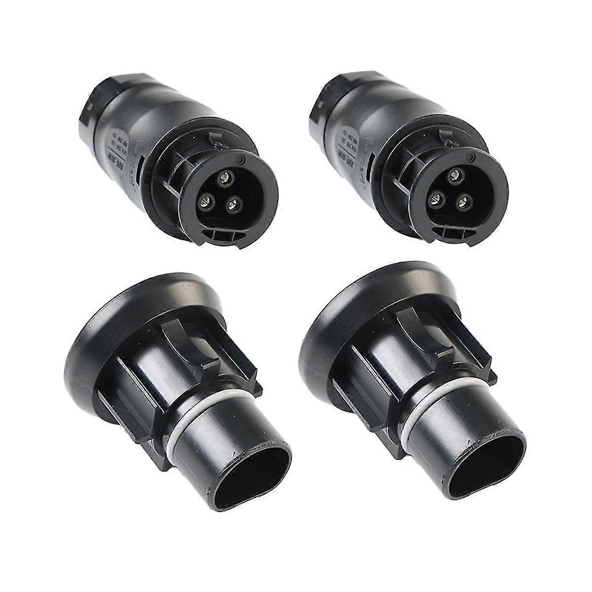 2 Sets Solar Pv Connector Plug Waterproof Ip68 4000v 25a For Solar Pv System Panel Parallel Protection Kit