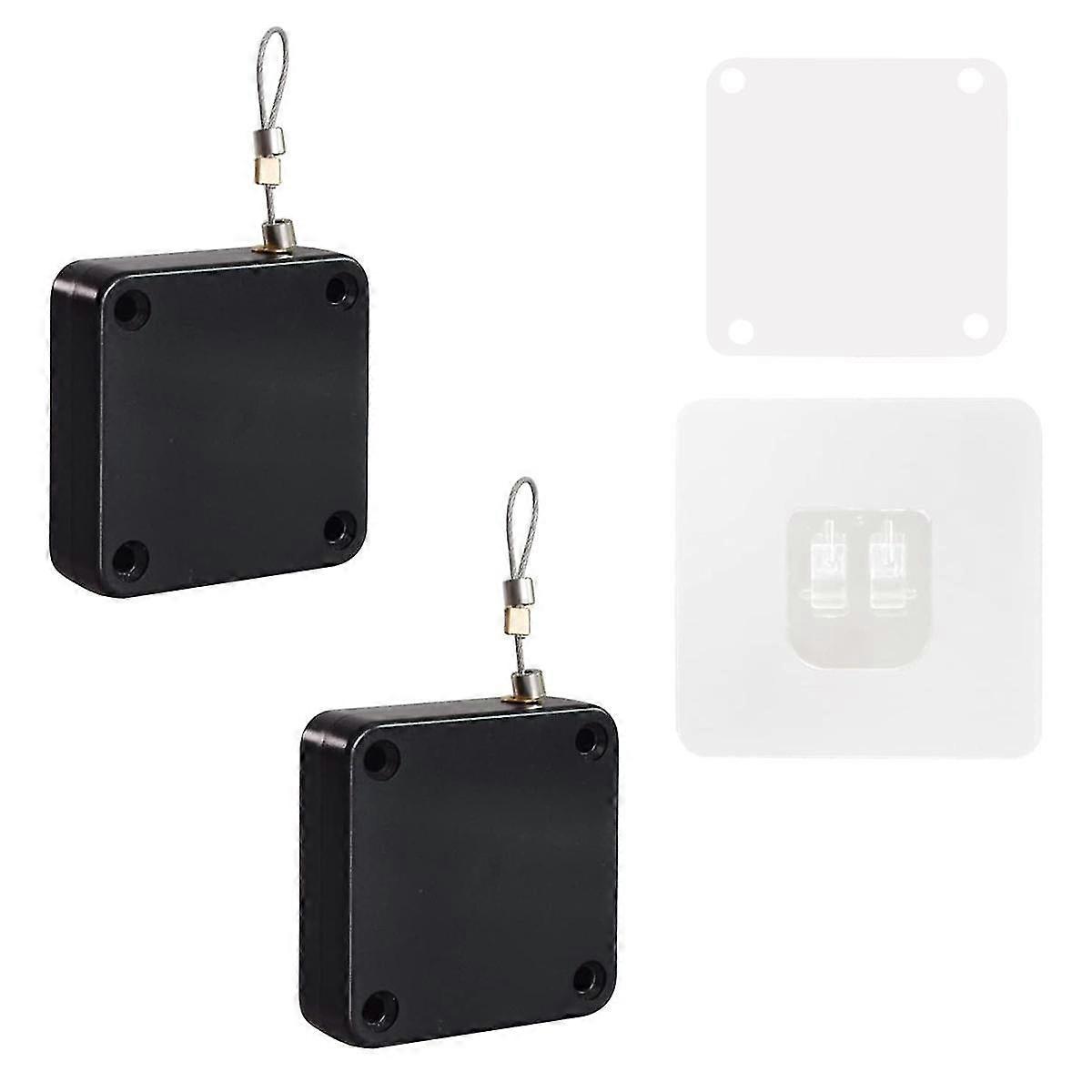 2er-Pack stanzfreier automatischer Türschließer, automatischer Türschließer mit Tunnelzug, Türschließer für Ho