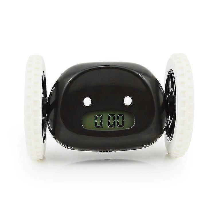 Alarm Clock On Wheels Extra Loud For Heavy Sleeper (adult Or Kid Bed-room Robot Clockie) Funny Clock