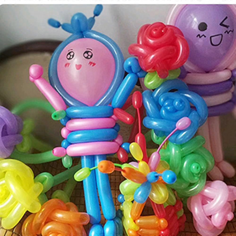 DIY Air Birthday Color Supplies Weaving Modeling Twist DIY Balloons Toys Long Modeling Decorations Assorted Ceremony Latex