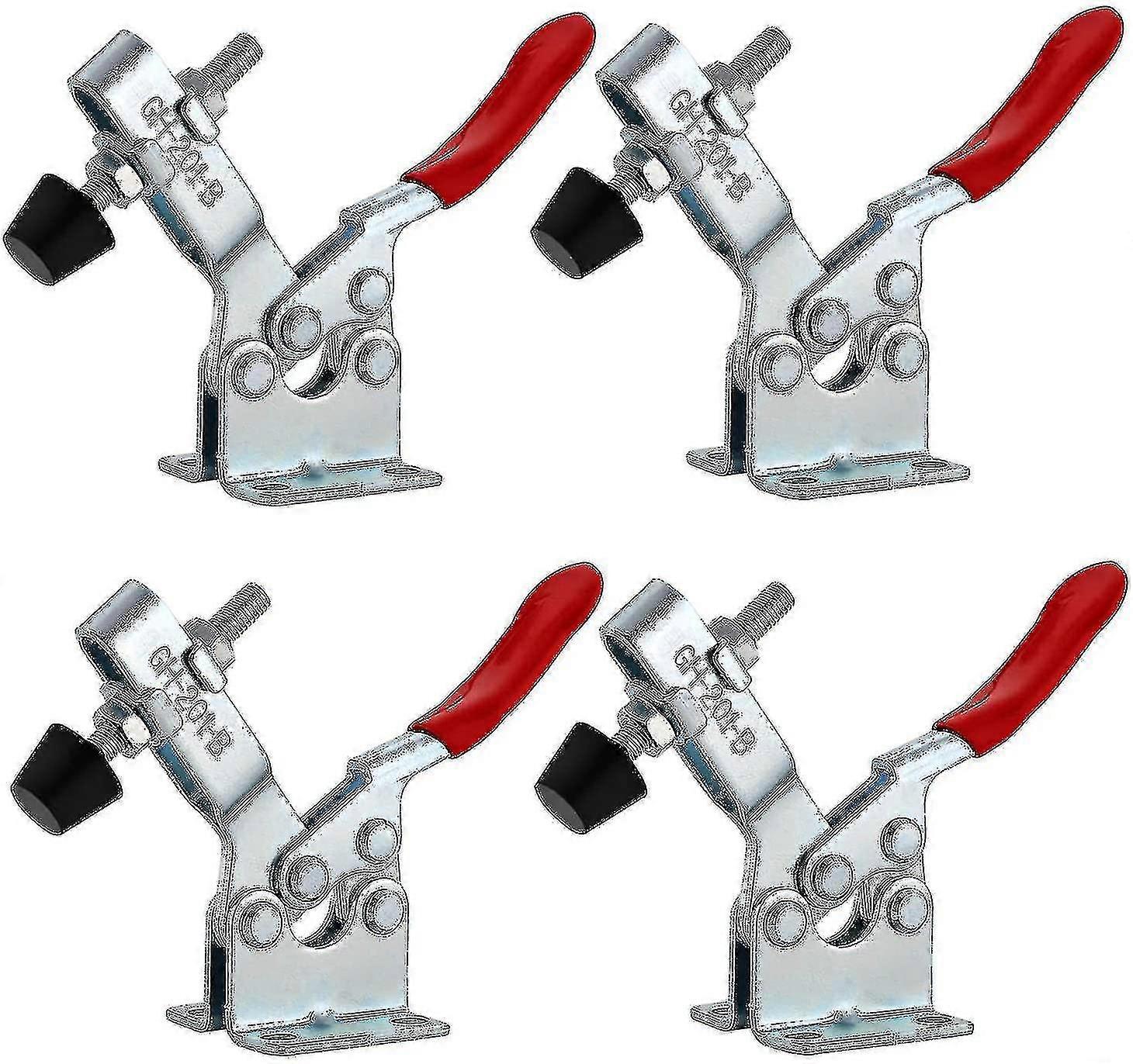 4pcs Horizontal Toggle Clamp Gh-201-b Joint Clamp Quick Release Capacity 90kg 198lbs Horizontal Lever Clamp Quick Release