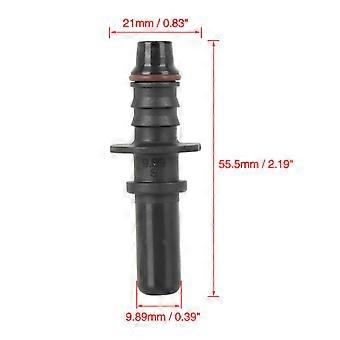 Raccordo Rapido Per Tubo Carburante 8 Mm – Connettore Femmina A Gomito In Nylon Nero