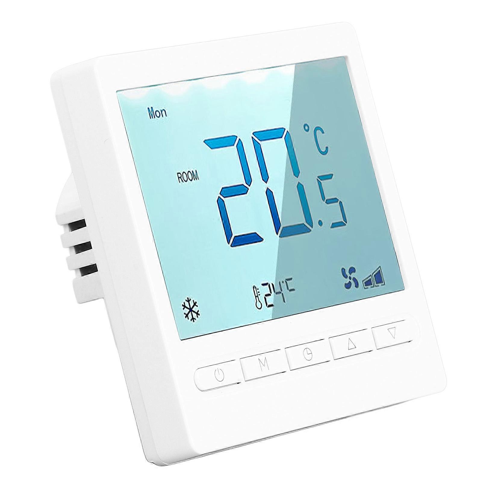 High Accuracy Programmable Thermostat with Large Screen LCD for AC230V Use