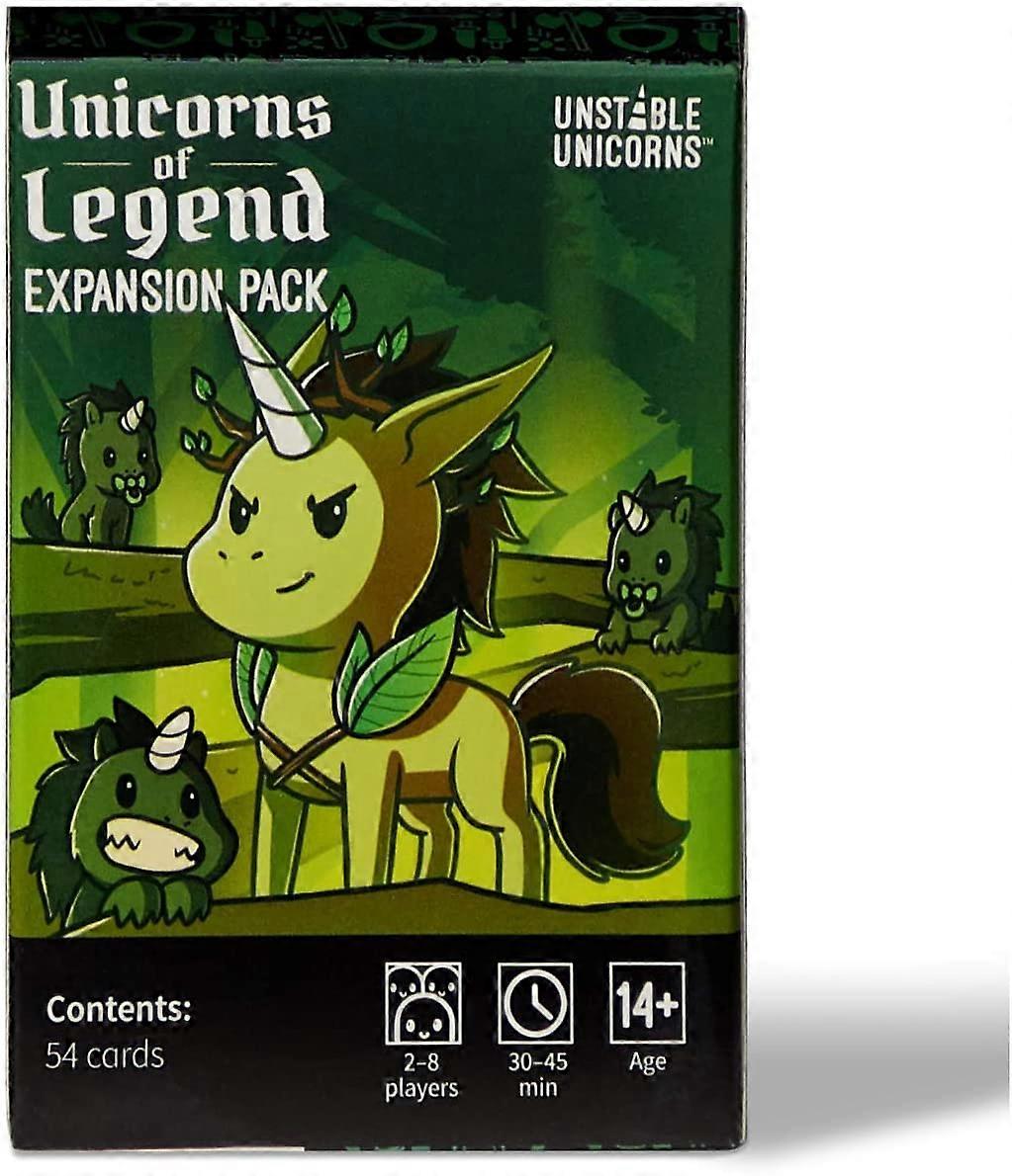 Unstable Unicorns Unicorns of Legend Expansion Pack - designed to be added to your Unstable Unicorns Card Game