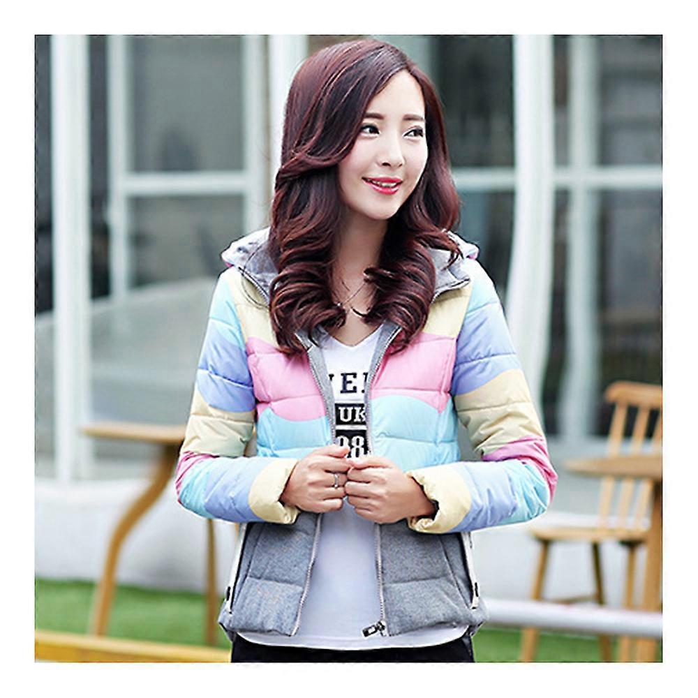 Light Thin Down Coat Hoodied Camouflage Short