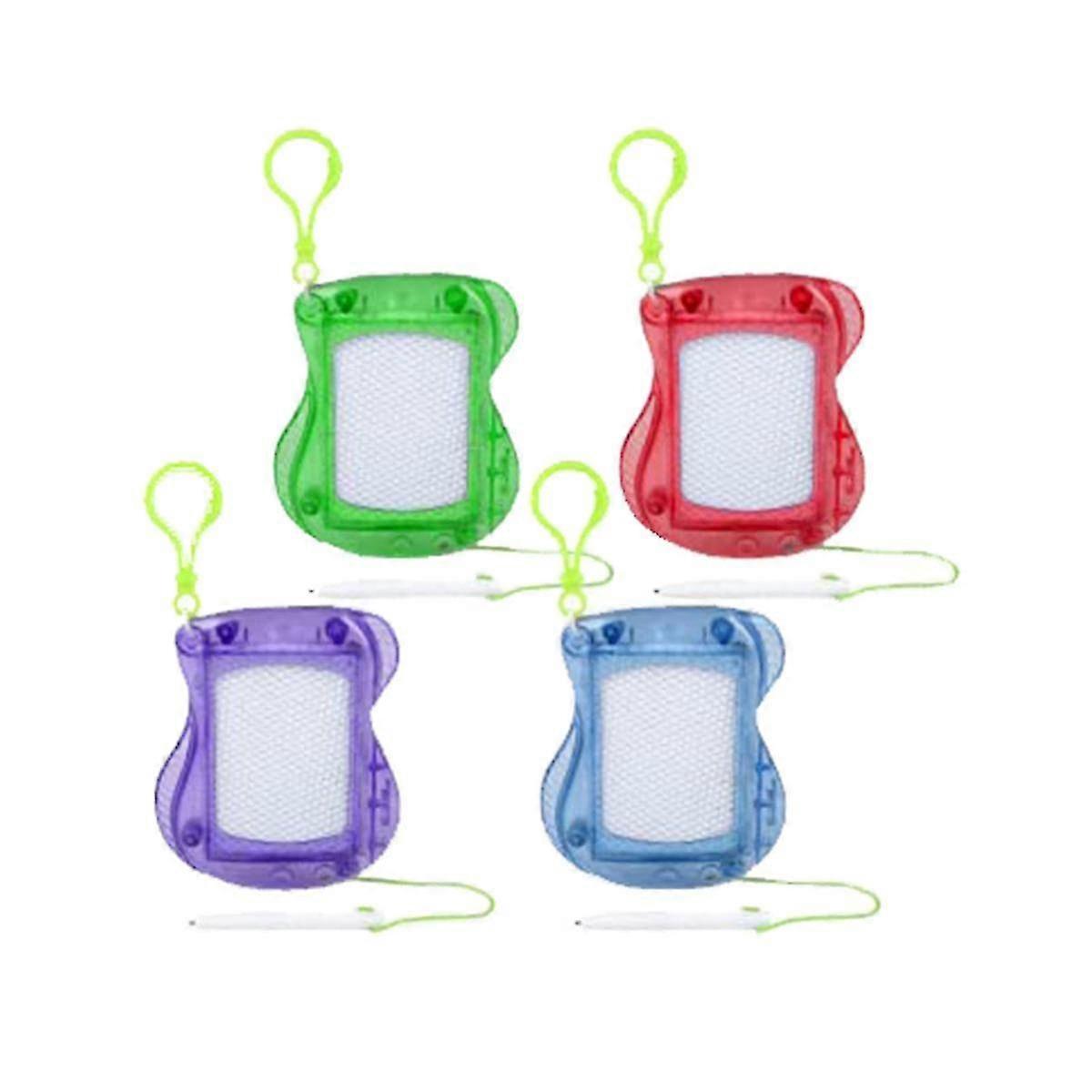 12 Pack Mini Drawing Board For Kids Bulk Backpack Keychain Clip Drawing Boards, Erasable Doodle Sketch And Writing Pad