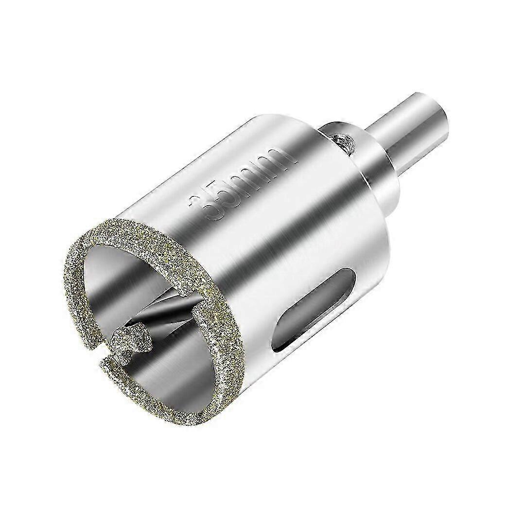 35mm Diamond Hole Saw, Diamond Drill Bit with Center Guide Drill Bit, Tile Hole Saw with Diamond Surface Coating for Cutting Glass, Tile, Ceramic, Mar