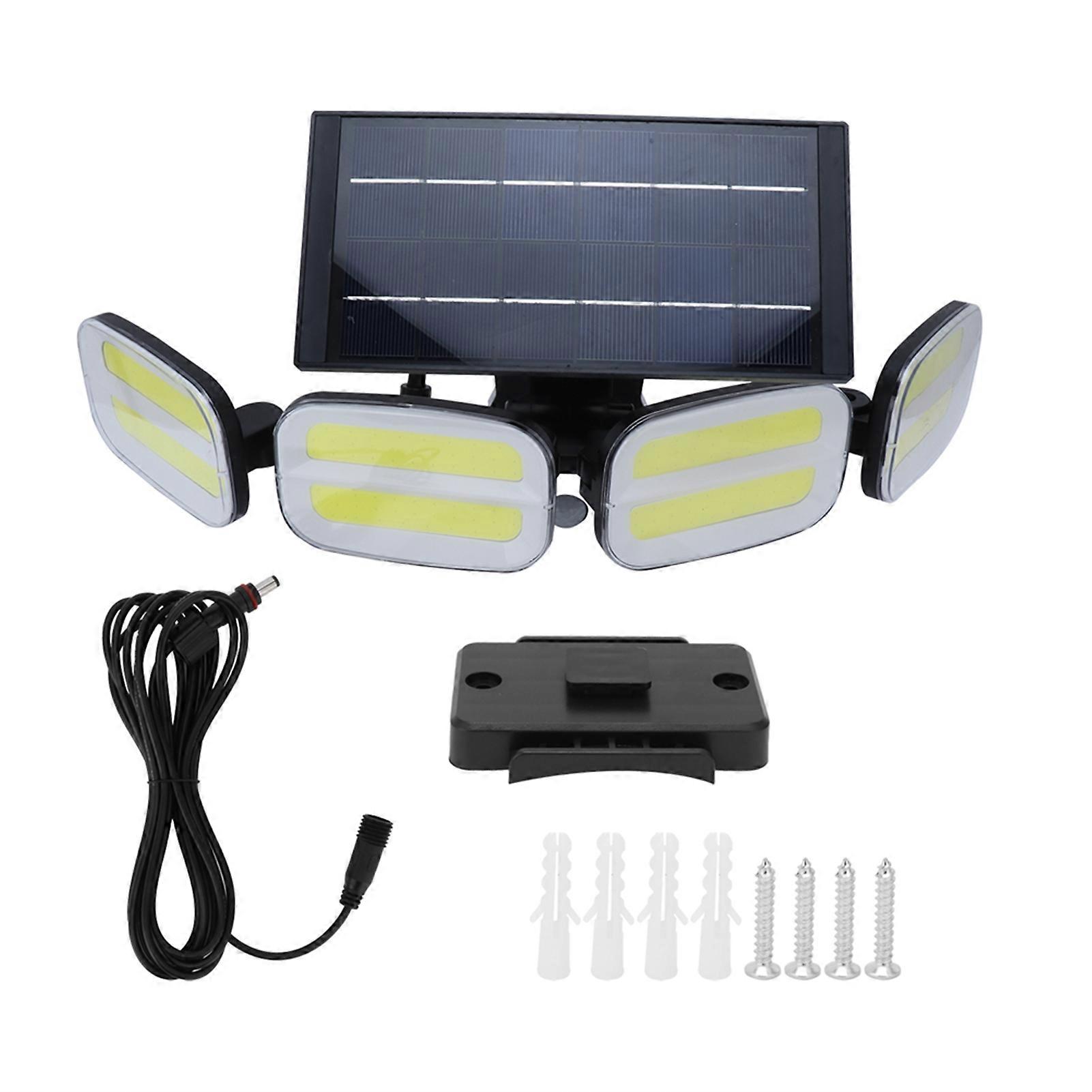 Solar Wall Light Outdoor Dual Induction System Threespeed Light Mode Split Design IP65 Waterproof Energy Saving Solar Security Lamp