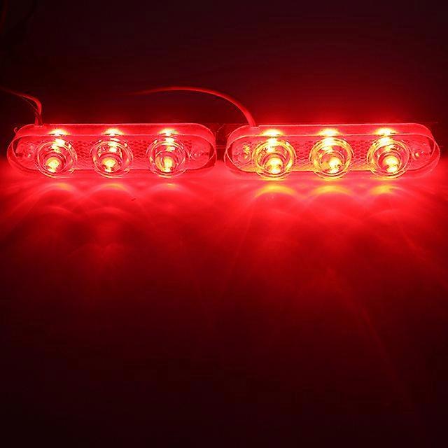 Police Lights 3 Led Strobe Lights Flasher Auto Flash Stroboscopes Strobe Light Emergency Safety Warning Light For Car Motorcycle