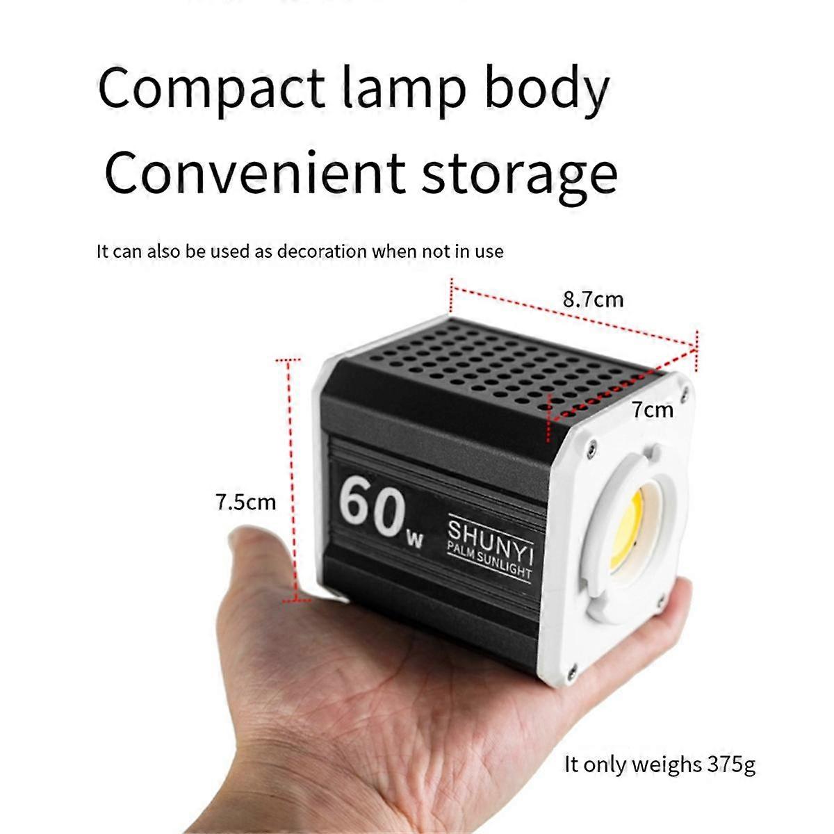 60W Bi-Color Handheld Fill Light Photography Outdoor Light Portable Led Light Photography Cob Fill Light with EU Plug