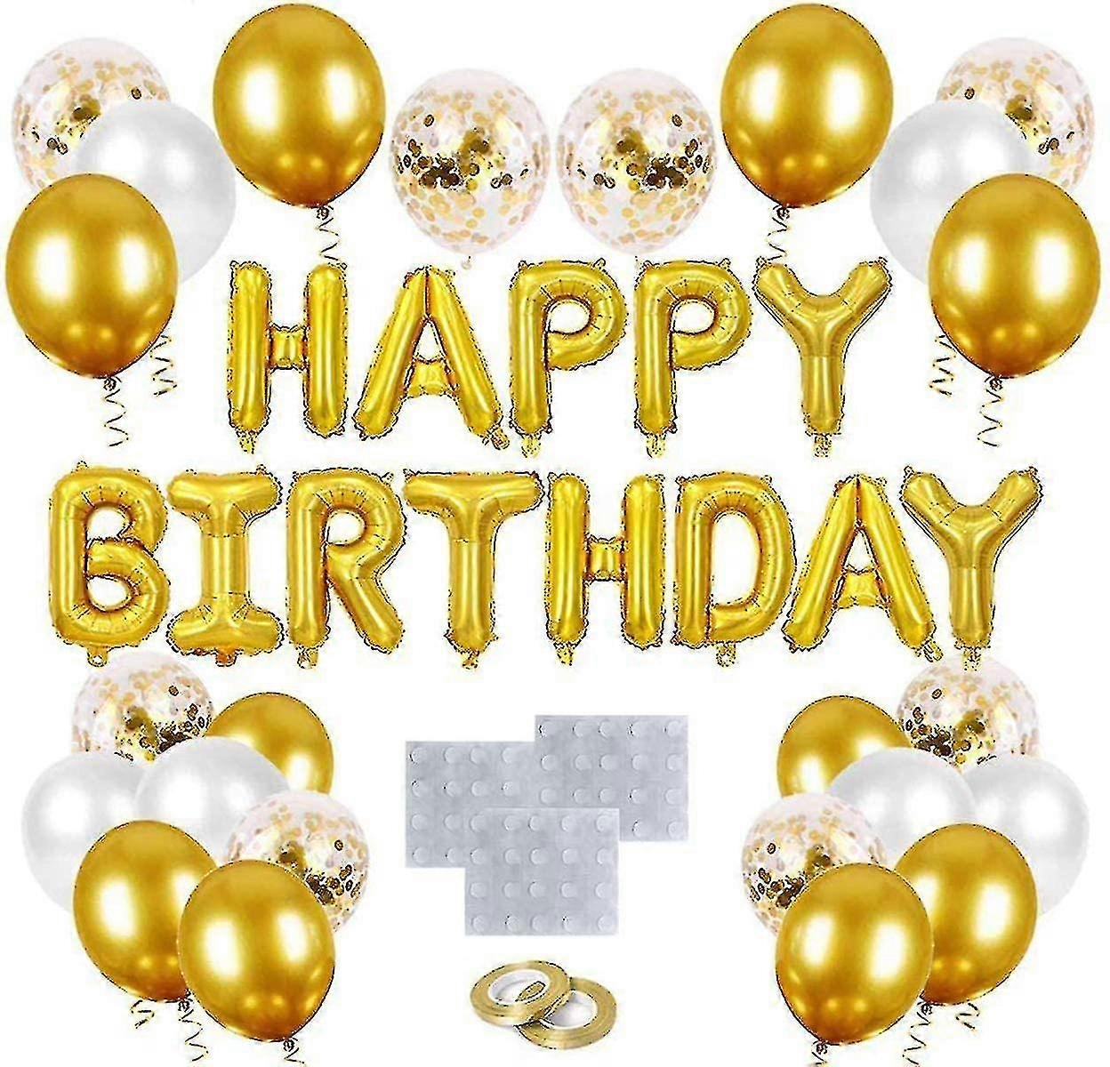 Golden Decorations Balloons Set