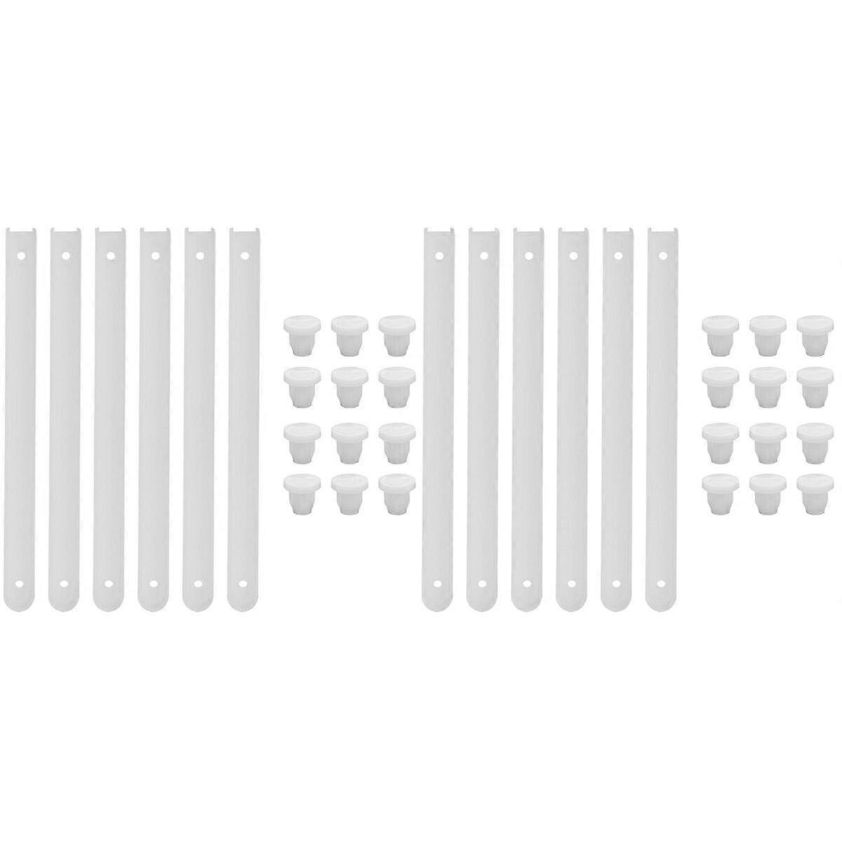 3 Sets Plastic Drawer Slides Drawer Replacement Parts Drawer Rails Drawer Track Rails