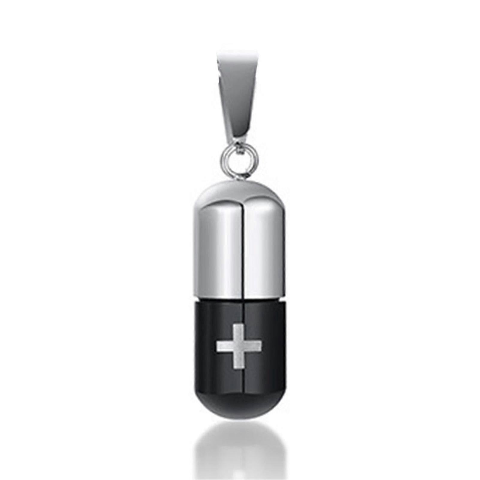Titanium Steel Love Pill Pendant