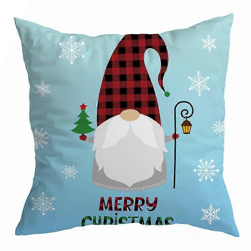 1 piece Christmas throw pillowcase, 45x45cm (pattern random)
