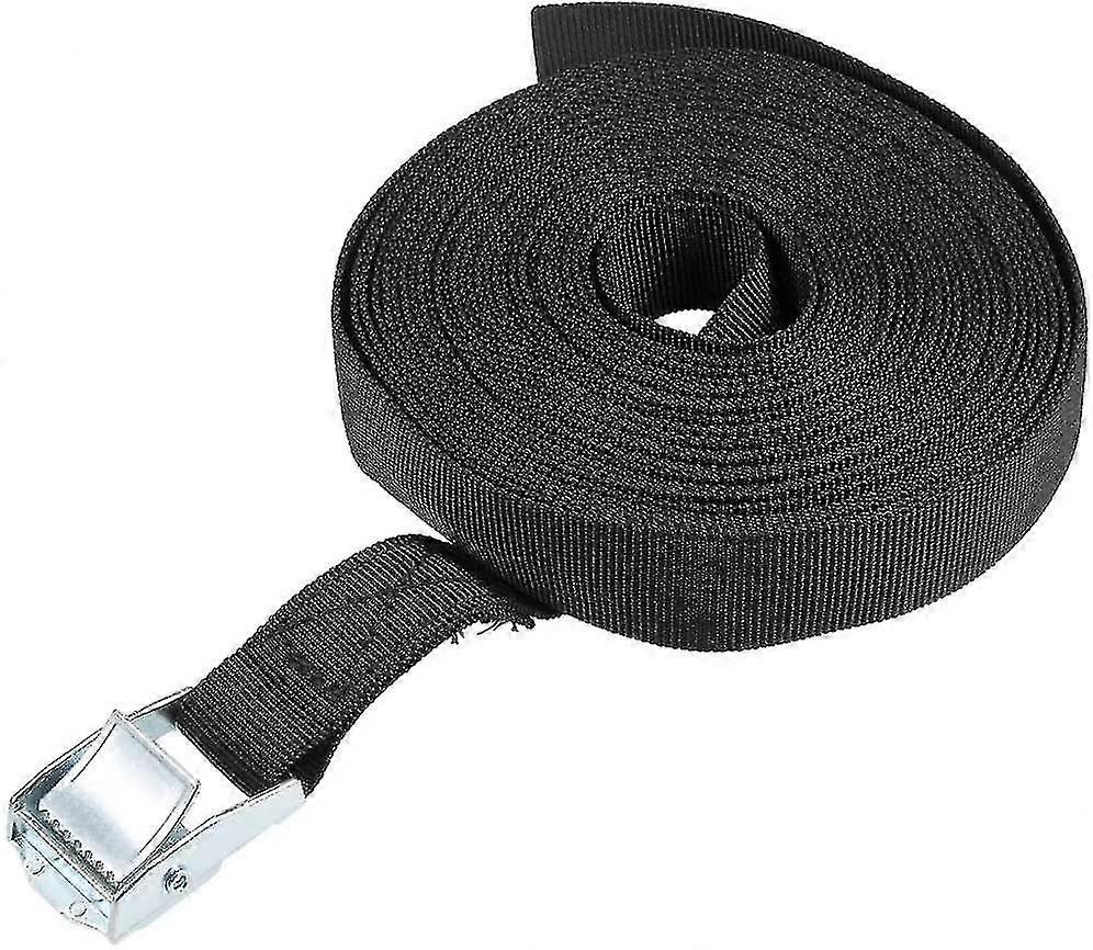 Cam Buckle Tie Down Lashing Strap 8mx25mm 80kg Load Cap Polypropylene For Moving