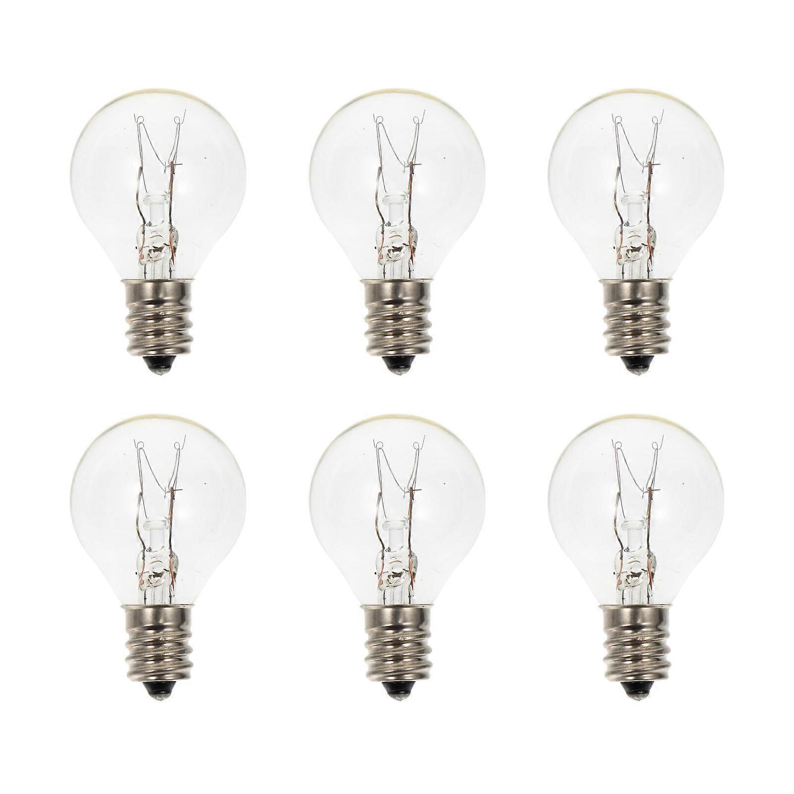6Pcs E12 Parfum Cire Diffuseur Lampes Ménage Globe Clair Ampoule Décors