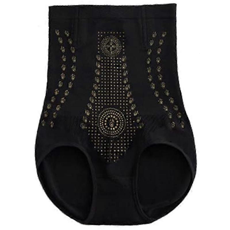 Women Unique Fiber Negative-Ion Panty High Waist Traceless Body Shaper Underwear