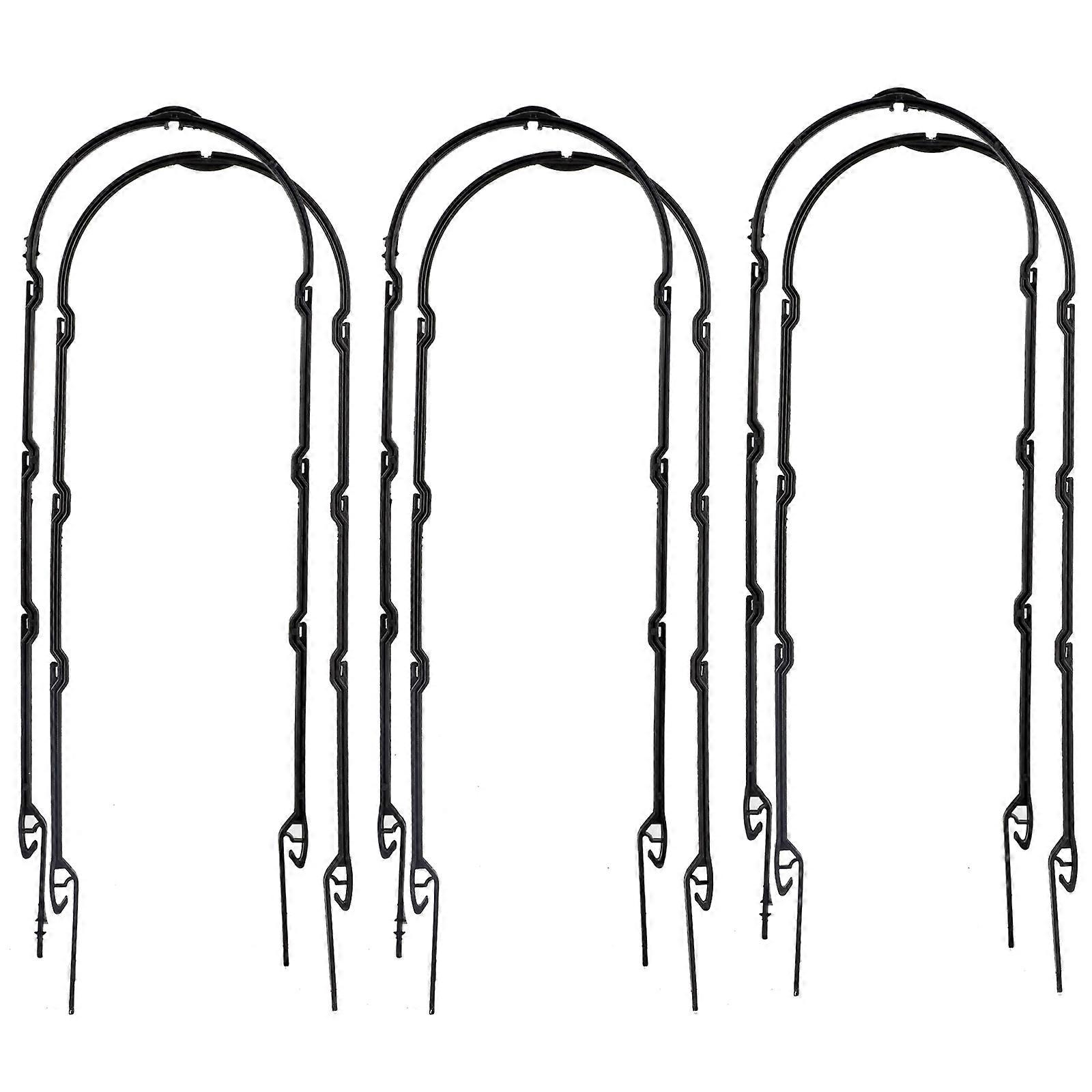 6PCS Natural U-Hoops Garden Trellis Πλαστική πέργκολα σχήματος U Φυσικοί κρίκοι σχήματος U