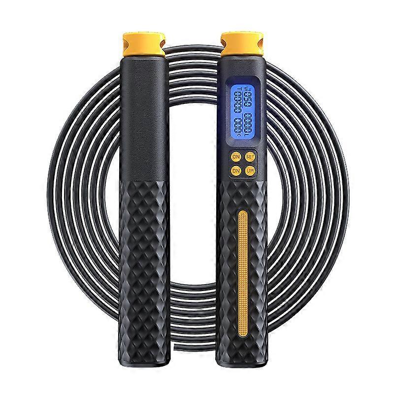 Jump Ropes for Fitness Skipping Rope with Counter Ropeless Digital Skipping Rope with Calorie Counter Cordless Skipping Rope