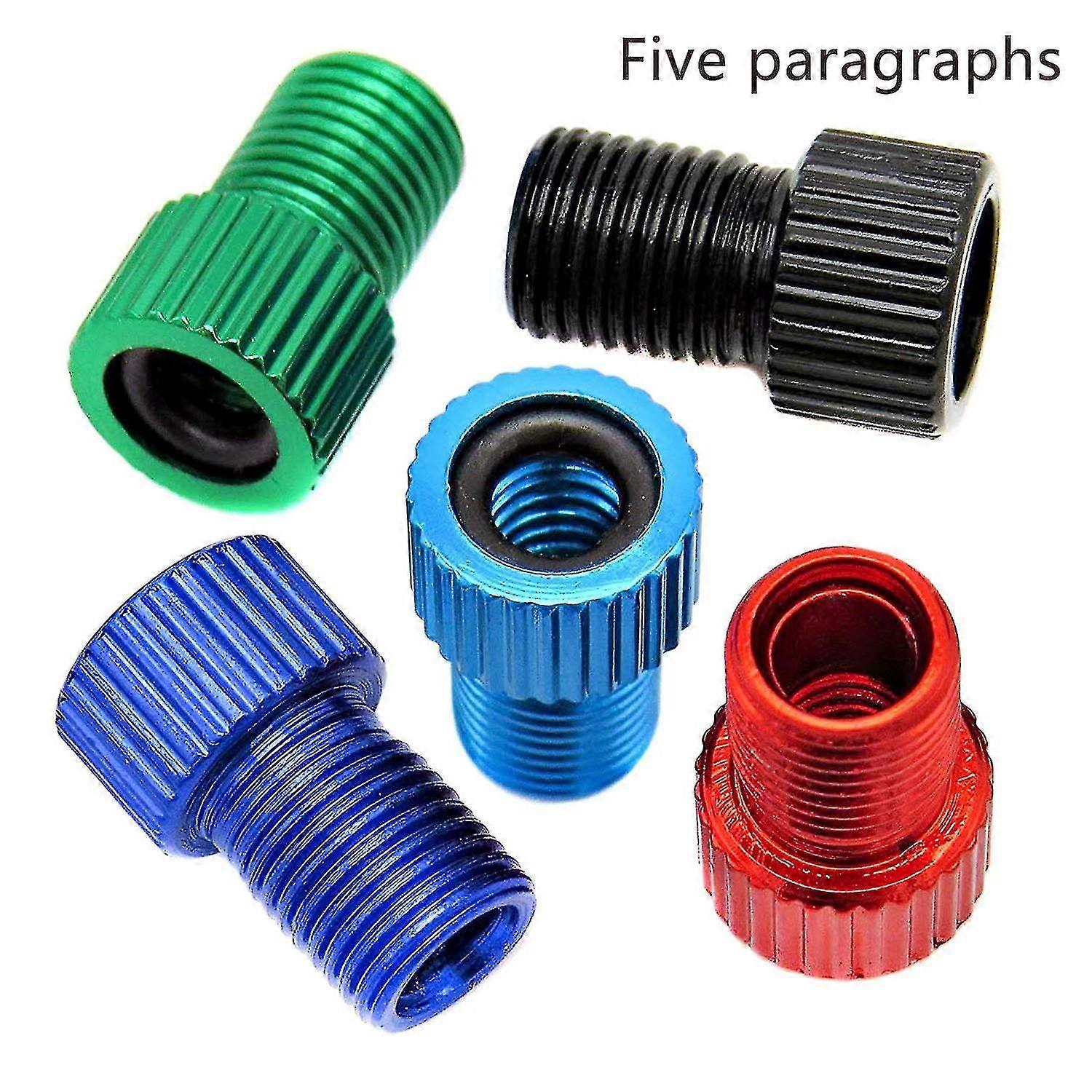 5-pack  Valve Adapter,  Inflate Tire Using Standard Pump