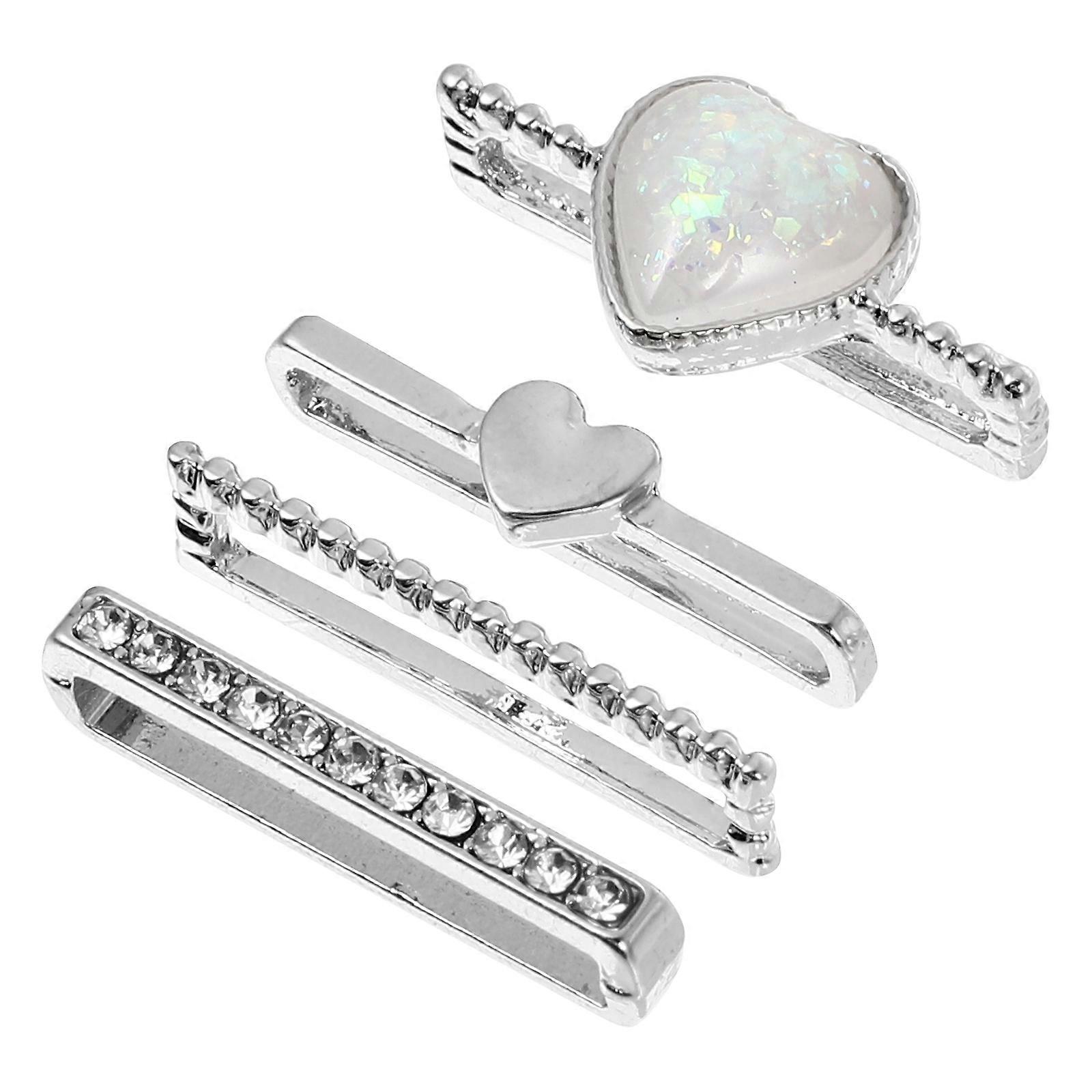 4Pcs Watch Band Decorative Ring Chic Watch Band Ornament Watch Strap Charm
