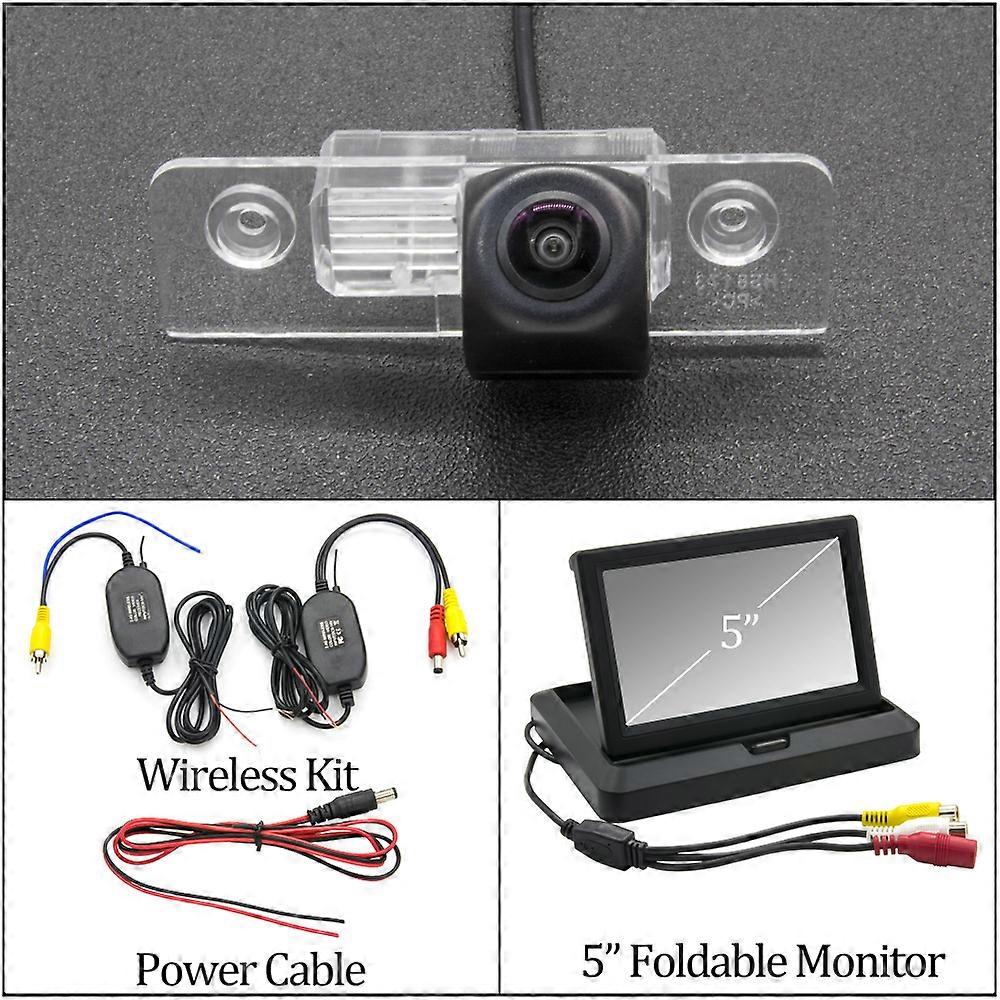 Owtosin HD 1280 * 720フォードモンデオMK2 1997 1998 1999 2000車の逆駐車LCDモニターのための魚眼リアビューカメラ