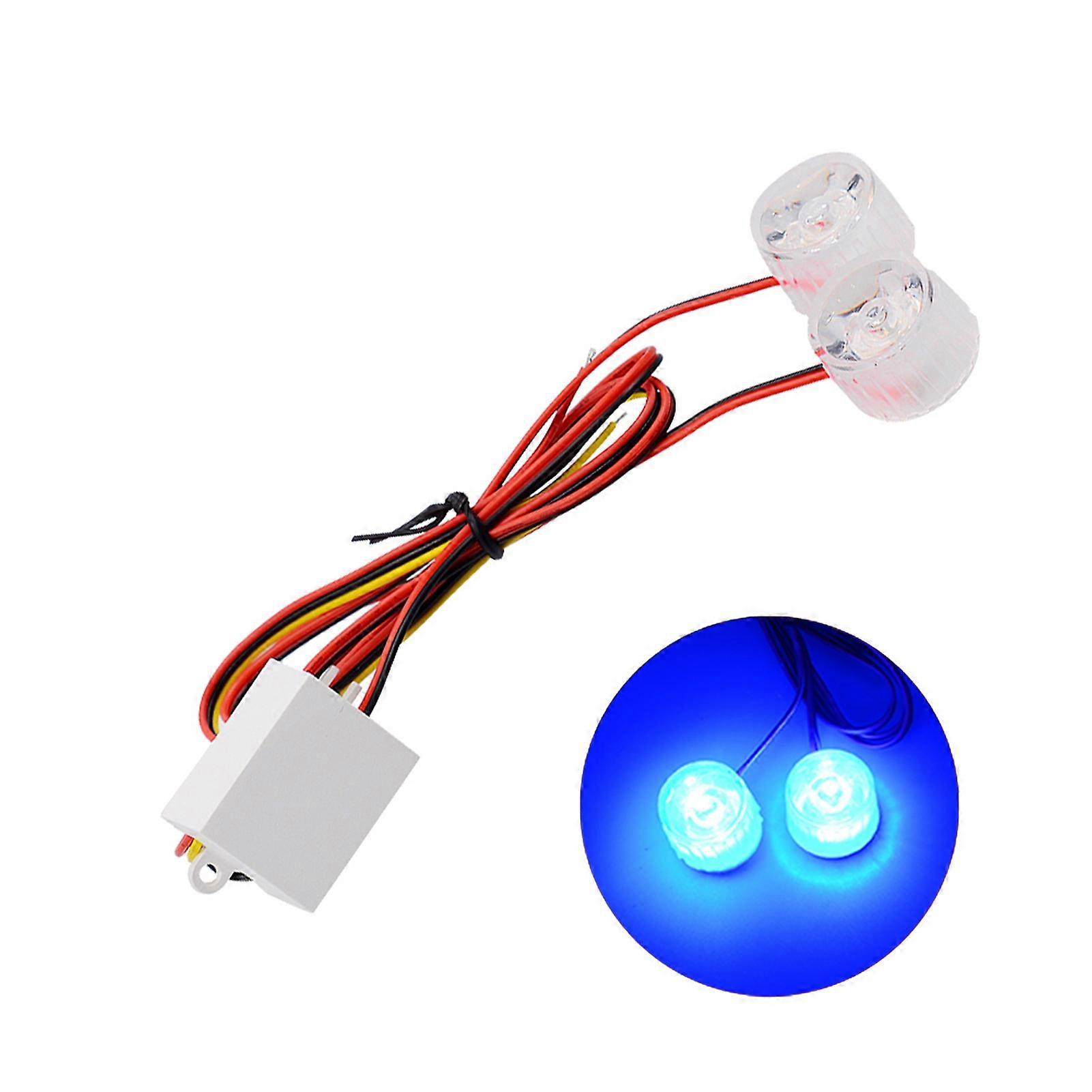 12-85V Motorcycle LED Bulb Strobe Flash Brake Tail Light Warning Decorative Lamp