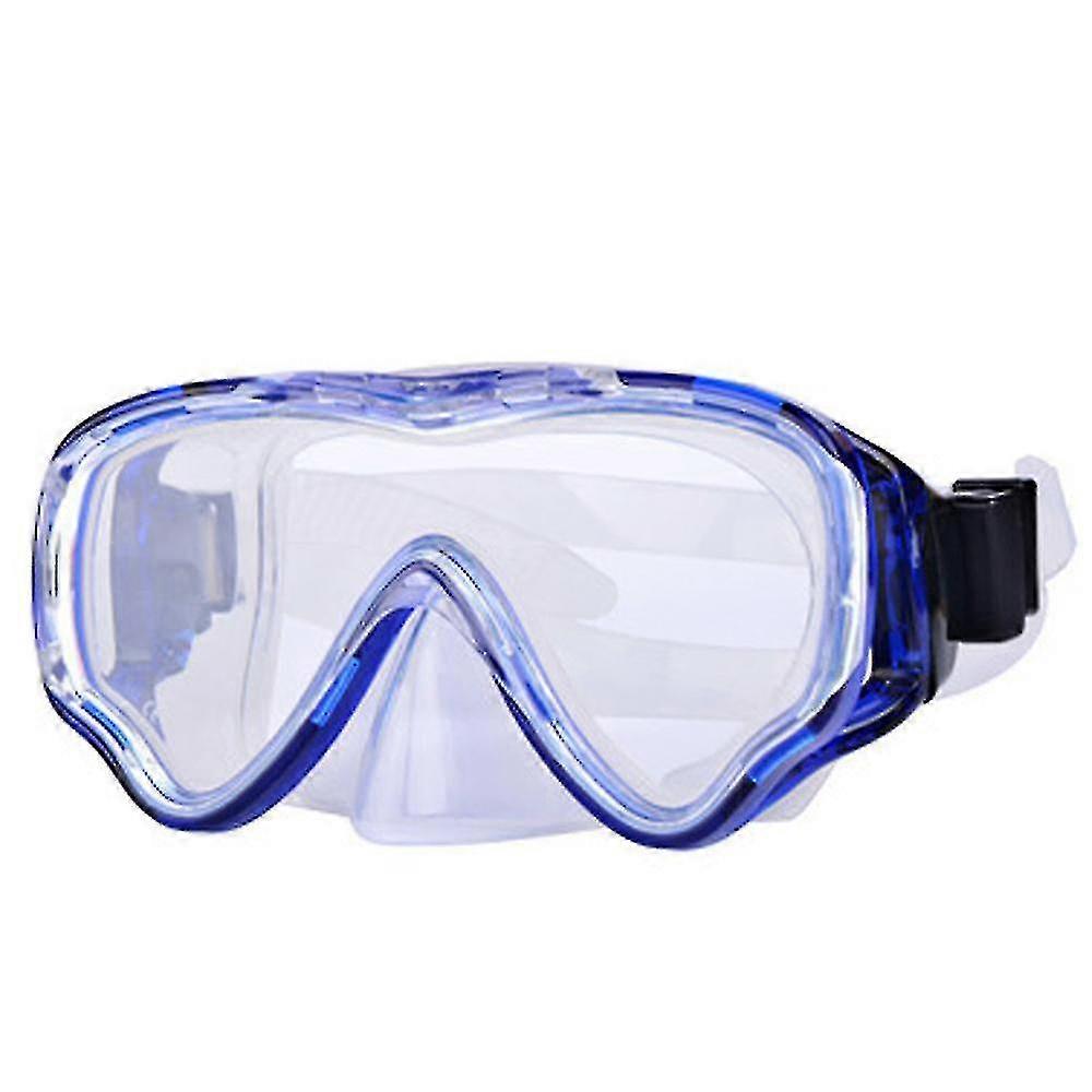 Sukellusnaamio snorklausvarusteet Lapset Aikuinen snorkkeli naamio sukelluslasit Silikoni Uimalasit Nenäsuojus1kplsblue