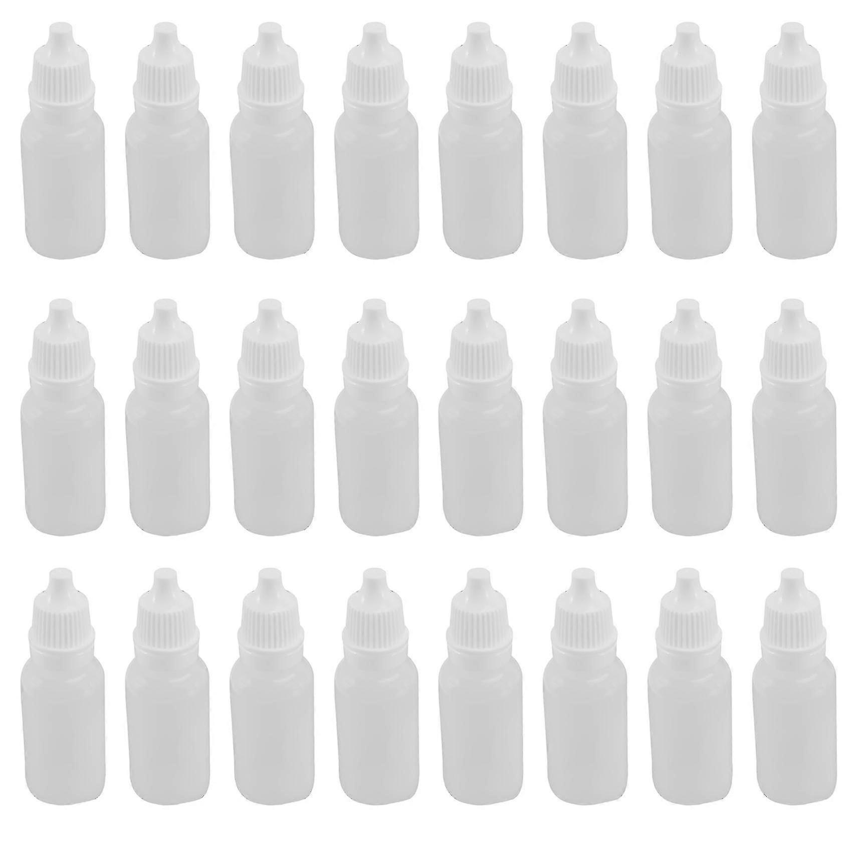 100pcs 15ml Empty Plastic Squeezable Dropper Bottles Eye Liquid Dropper Refillable Bottles