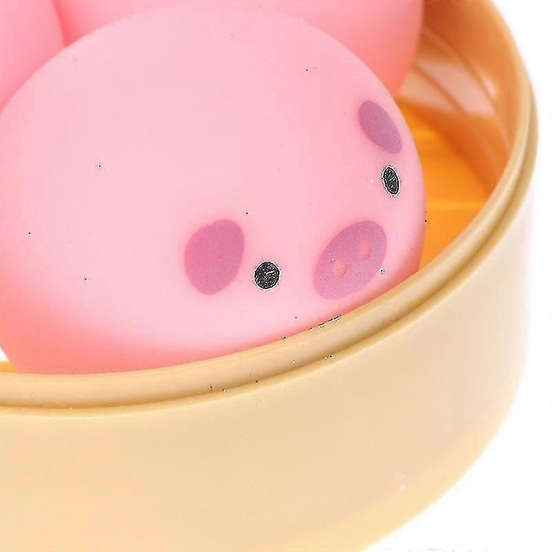1 Set Simulation Pig Yellow Duck Stuffed Bun Squeeze Toy Decompression Toy