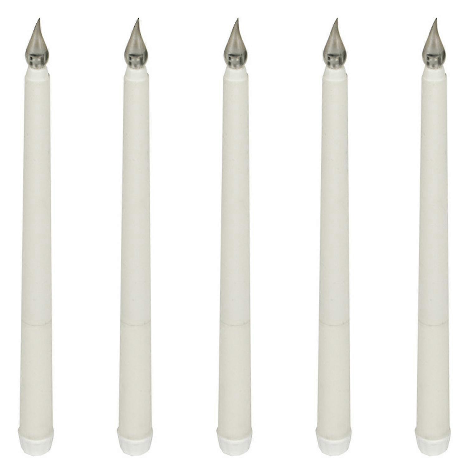 ZHOUBA 5 قطع LED متوهجة شمعة ضوء عديمة اللهب تفتق شمعة ضوء البطارية تعمل بالضوء الدافئ حزب s202412121202