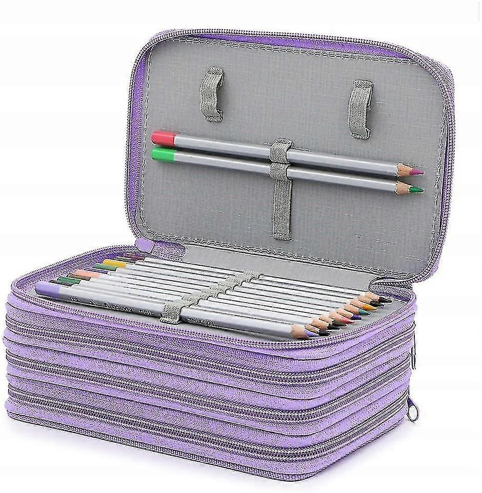 Multi-layer Pencil Case (violet)