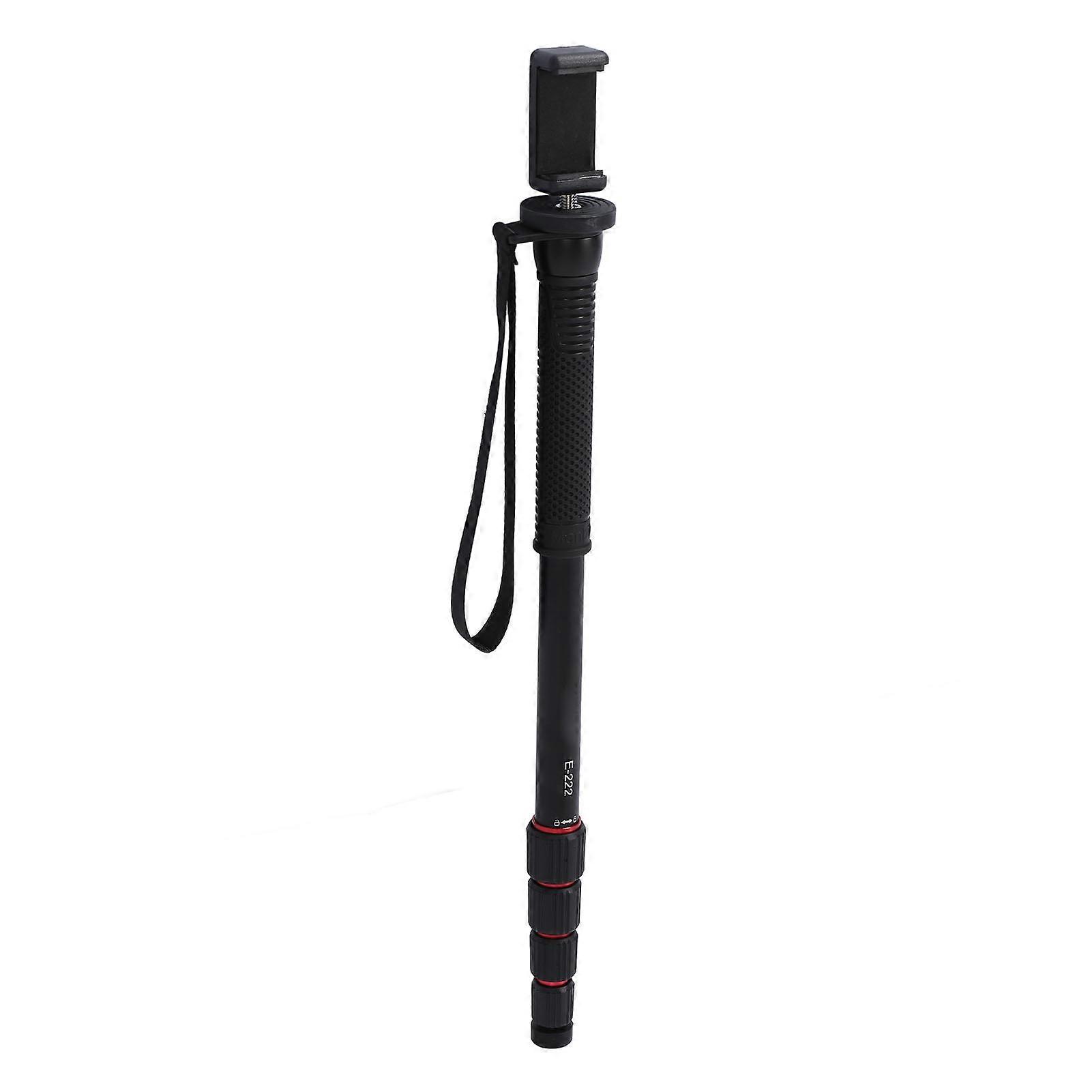 Camera Monopod Aluminum Alloy Extendable 5 Sections 3/8inch Threaded Hole 11lb Load Bearing Phone Monopod for DSLR Action Camera 