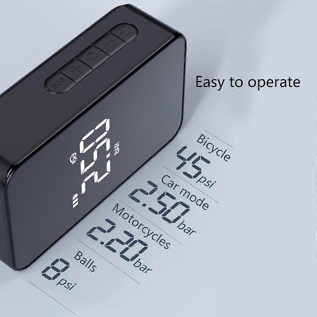  Elektrisk luftpump för bildäckspump Däckpump Bärbar luftkompressor