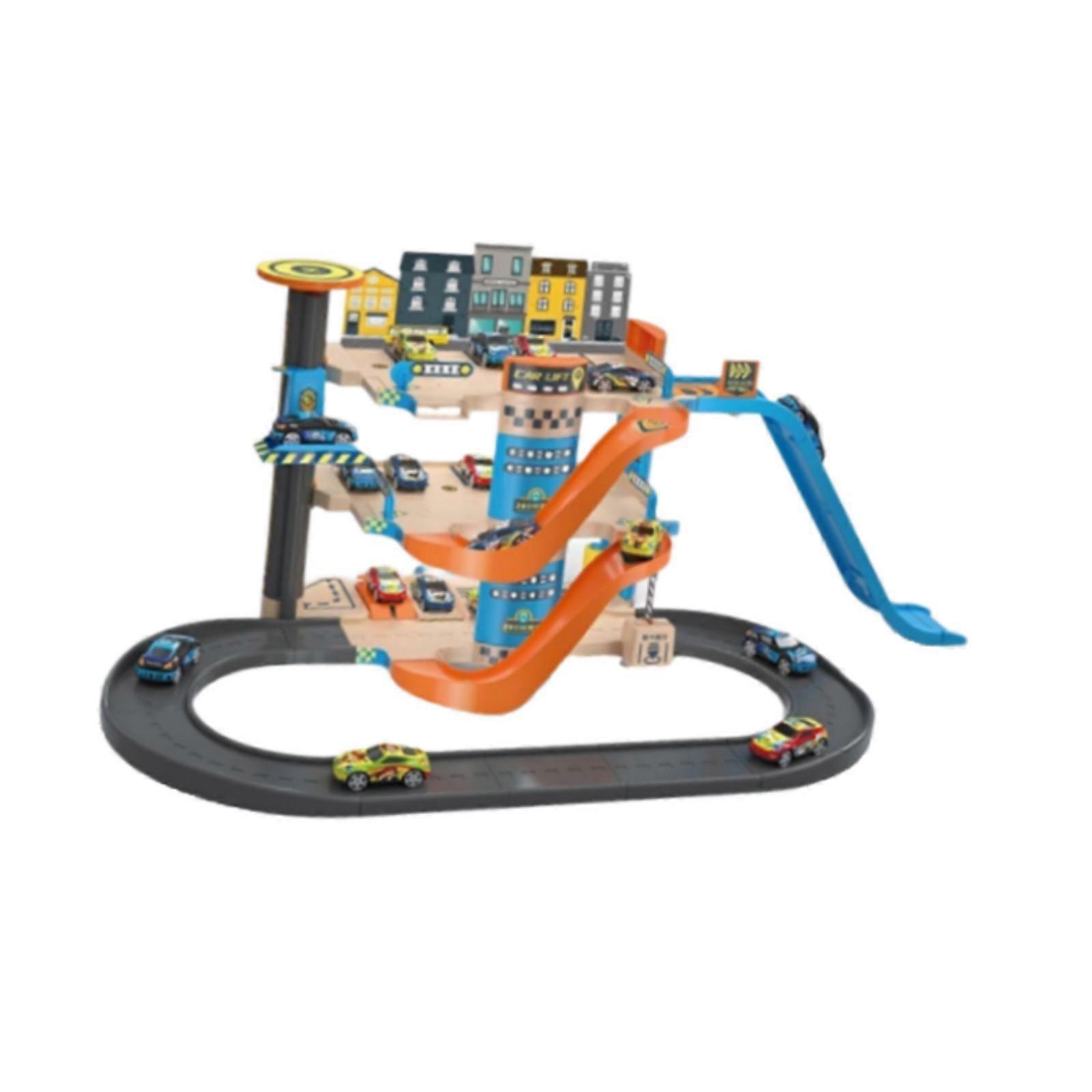 מסלול חניה מגרש צעצועים סט צעצועים מקורה משחקים לגיל 2 3 4 שנים דגם A