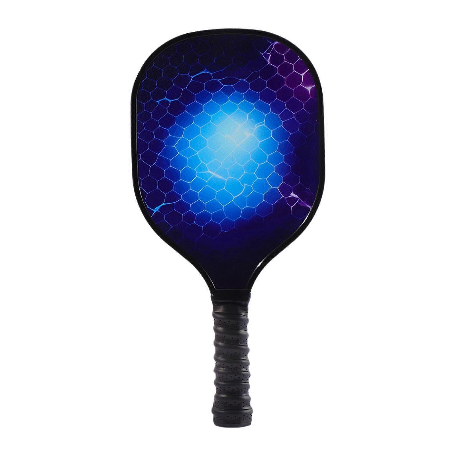 Pickleball Paddle with Comfortable Grip Handle Training Fiberglass Blue