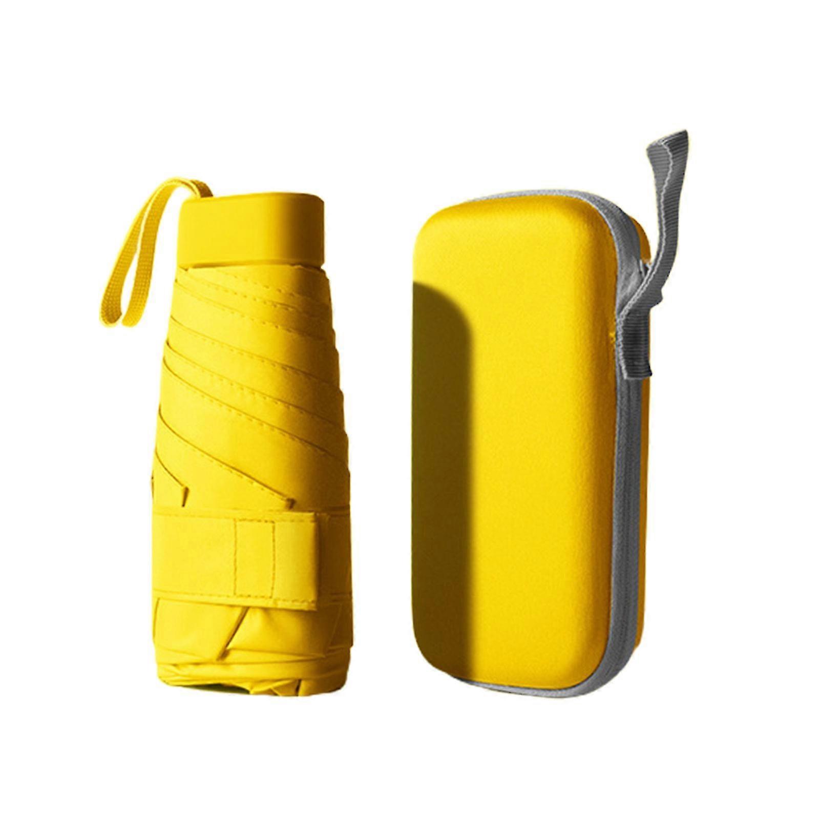 1 Set Folding Umbrella Folding Capsule Shape Waterproof Sunshade Outdoor Sun Rain Reverse Umbrella For Daily Use