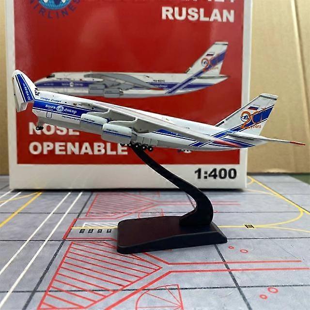 Diecast Metal Alloy 1:400 Scale Antonov An-124 Transport Aircraft AN124 UR-82027 Simulation Airplane Model Toy For Collection