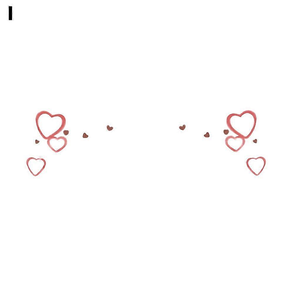 قلب حلو ملصقات الوجه الوشم ملصق مهرجان حزب مكياج الوجه ملصقات