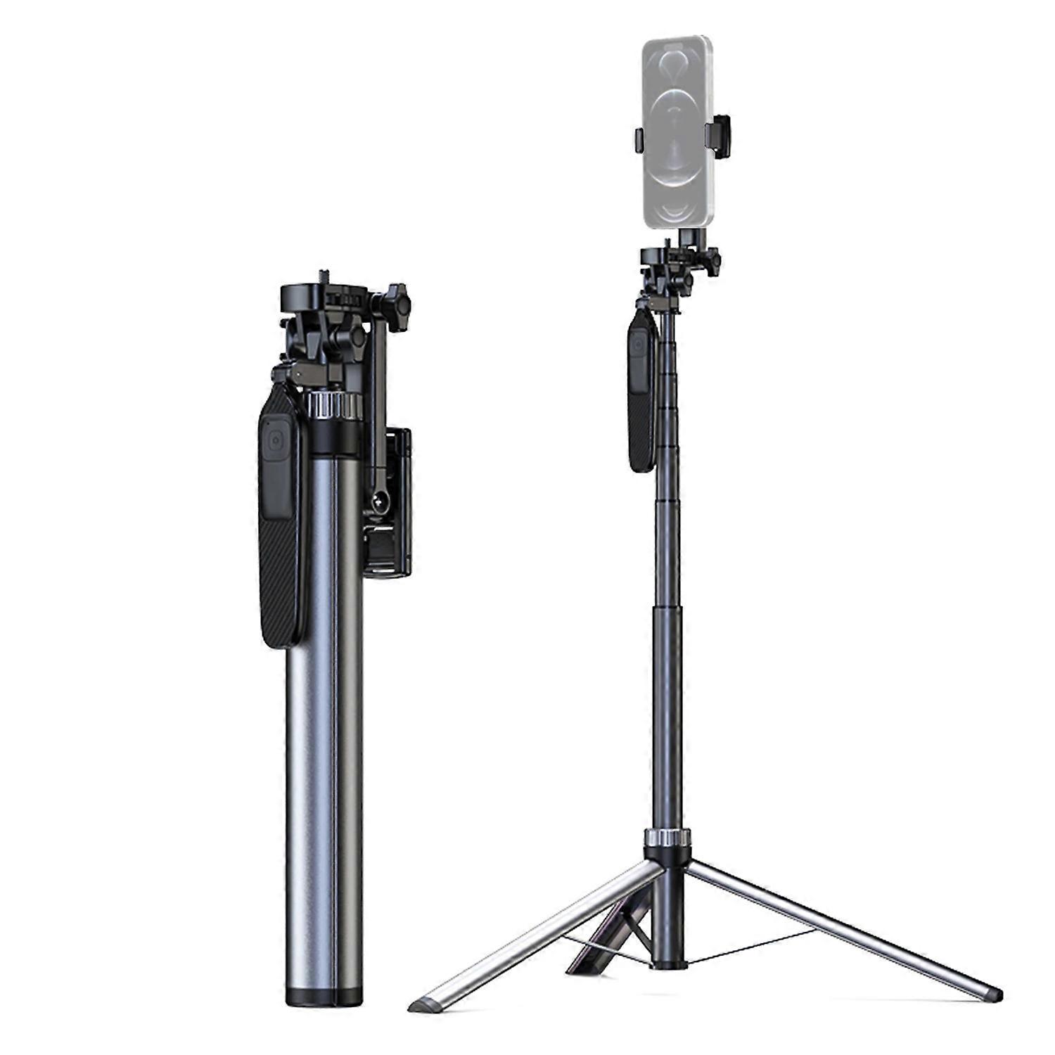 X70 2m Extendable Phone Camera Floor Stand Live Streaming Tripod Bluetooth Selfie Stick